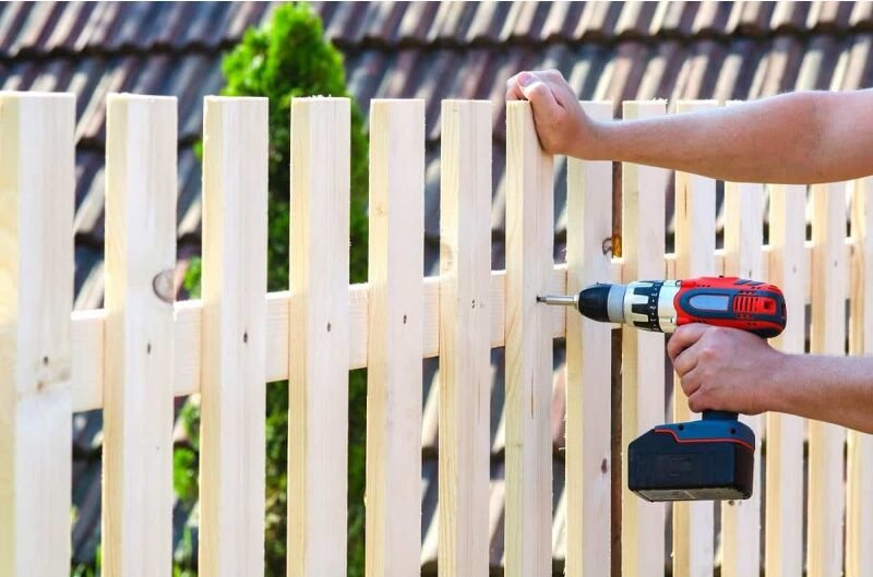 Fence repair work